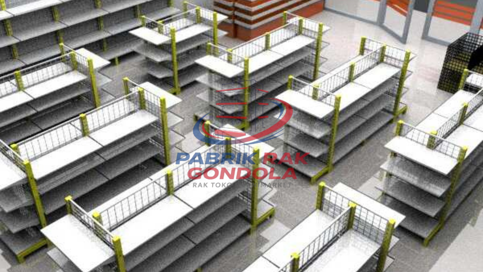 Aksesoris Rak Gondola yang Bisa Ditambahkan (Hook, Label Holder, Keranjang Gantung)